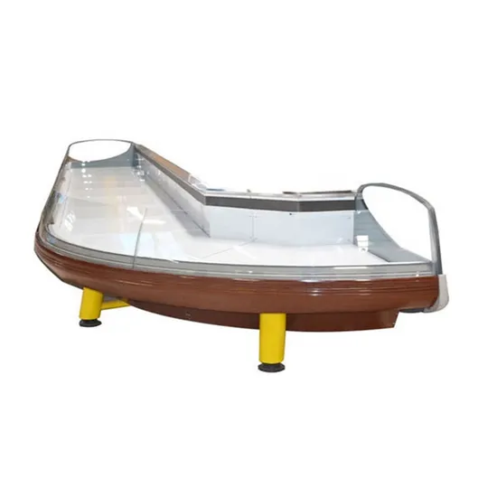 Commercial Refrigerator Butcher Fridge Fish Counter Butcher Meat Seafood Display