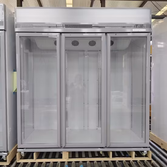 Холодильник с дисплеем для супермаркетов, 265 л, охладитель для напитков с одной стеклянной дверью, коммерческий холодильник