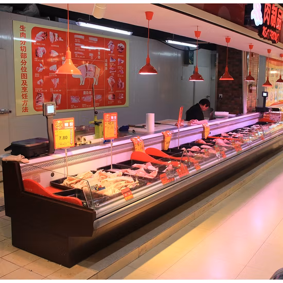 Коммерческий холодильник, Холодильник для мясника, Прилавок для рыбы, Мясник, Холодильник для мяса, Витрина с морепродуктами