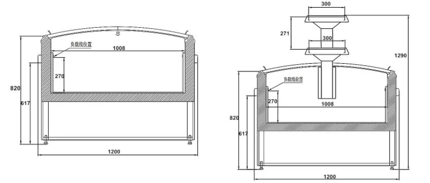 Wholesale Combined Island Display Freezer Glass Door Used Ice Cream Chest Freezer