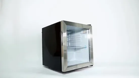 Маленькая морозильная камера со стеклянной дверью, мини-морозильная камера с открытой передней панелью